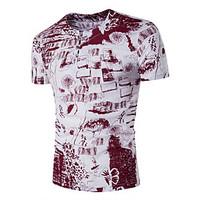 4 colors M-3XL Hot Sale Men\'s Men\'s Casual/Daily Simple Summer T-shirtSolid Print Round Neck Short Sleeve Cotton