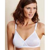 4 Pack Claire Non Wired White Bras