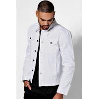 4 Pocket Denim Jacket - white