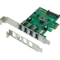 4 ports USB 3.0 controller card USB type A PCIe Renkforce