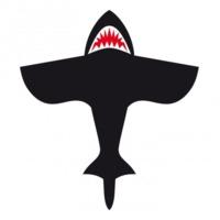 4\' Black Shark Outdoor Kite