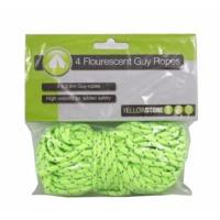 4 piece fluorescent guy ropes