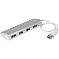 4 port portable usb 30 hub with built in cable