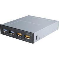 4 ports USB 2.0 front panel slide-in + quick-charge port Akasa AK-ICR-25