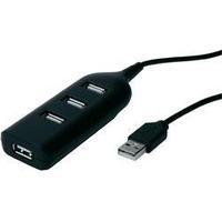 4 ports USB 2.0 hub Digitus AB-50001-1 Black