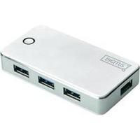 4 ports USB 3.0 hub Digitus DA-70232 White