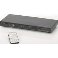 4 ports HDMI matrix switcher Digitus DS-50304 3D playback mode, Steel casing, + remote control 4096 x 2160
