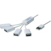 4 ports USB 2.0 hub Digitus DA-70216 White