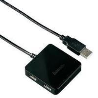 4 ports USB 2.0 hub Hama Black