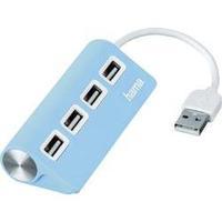 4 ports usb 20 hub hama blue