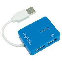 4 ports USB 2.0 hub LogiLink UA0136 Blue