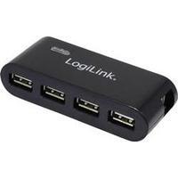 4 ports USB 2.0 hub LogiLink UA0085 Black