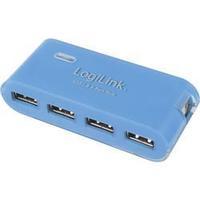 4 ports USB 2.0 hub LogiLink UA0088 Blue