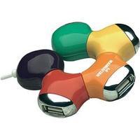 4 ports usb 20 hub manhattan multi coloured