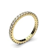 4 Prong Setting Full Eternity Diamond Ring