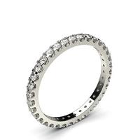 4 Prong Setting Full Eternity Diamond Ring