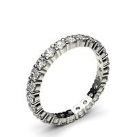 4 Prong Setting Full Eternity Diamond Ring