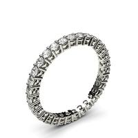 4 Prong Setting Full Eternity Diamond Ring