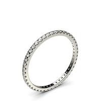 4 Prong Setting Full Eternity Diamond Ring