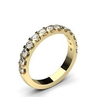 4 Prong Setting Half Eternity Diamond Ring