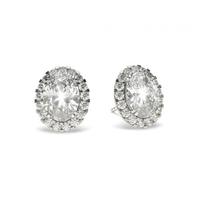 4 Prong Setting Halo Earring