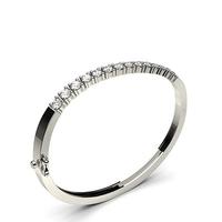 4 Prong Setting Round Diamond Bangle