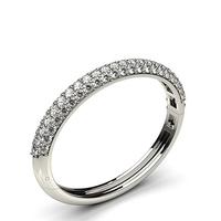 4 Prong Setting Round Diamond Bangle