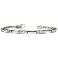 4 Prong Setting Round Diamond Designer Bracelet