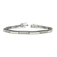 4 Prong Setting Round Diamond Designer Bracelet