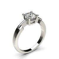 4 prong setting plain engagement ring