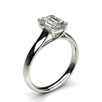 4 Prong Setting Plain Engagement Ring