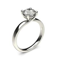 4 prong setting plain engagement ring