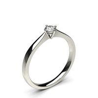 4 Prong Setting Plain Engagement Ring