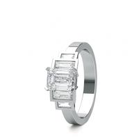 4 Prong Setting Plain Five Stone Ring