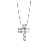 4 Prong Setting Cross Pendant