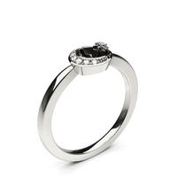 4 prong setting round diamond delicate ring