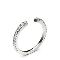 4 Prong Setting Round Diamond Delicate Ring