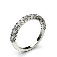 4 Prong Setting Half Eternity Diamond Ring