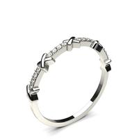 4 prong setting round diamond delicate ring