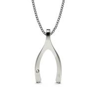 4 Prong Setting Round Diamond Delicate Pendant