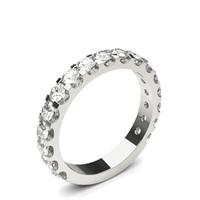 4 Prong Setting Half Eternity Diamond Ring