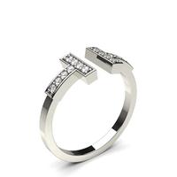 4 prong setting round diamond delicate ring