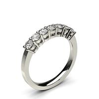 4 Prong Setting Plain Seven Stone Ring