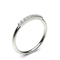 4 Prong Setting Round Diamond Delicate Ring