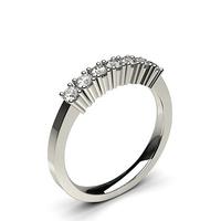 4 Prong Setting Plain Seven Stone Ring