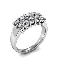 4 Prong Setting Round Diamond Fashion Ring