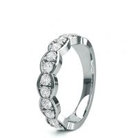 4 Prong Setting Half Eternity Diamond Ring