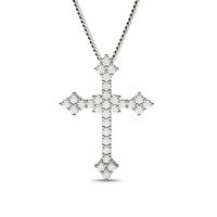 4 Prong Setting Cross Pendant