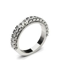 4 Prong Setting Half Eternity Diamond Ring
