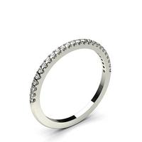 4 Prong Setting Half Eternity Diamond Ring